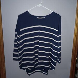 Vineyard Vines Striped Tee, (NWOT), size M